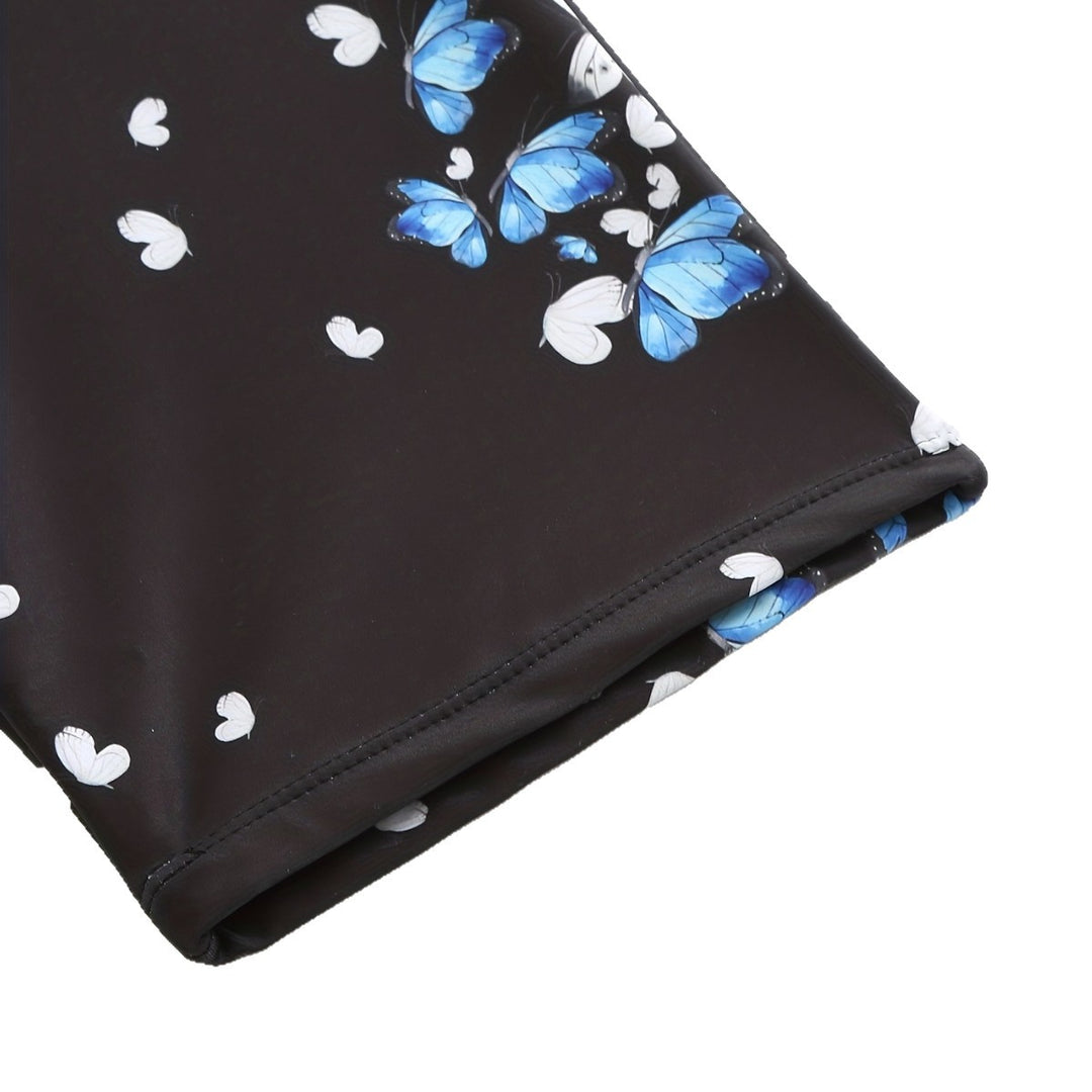 Damen Sportliche Badeshorts mit Blumendesign R&B