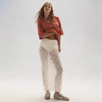Damen Spitzenrock im langen, eleganten Design mit hohem Schlitz R&B