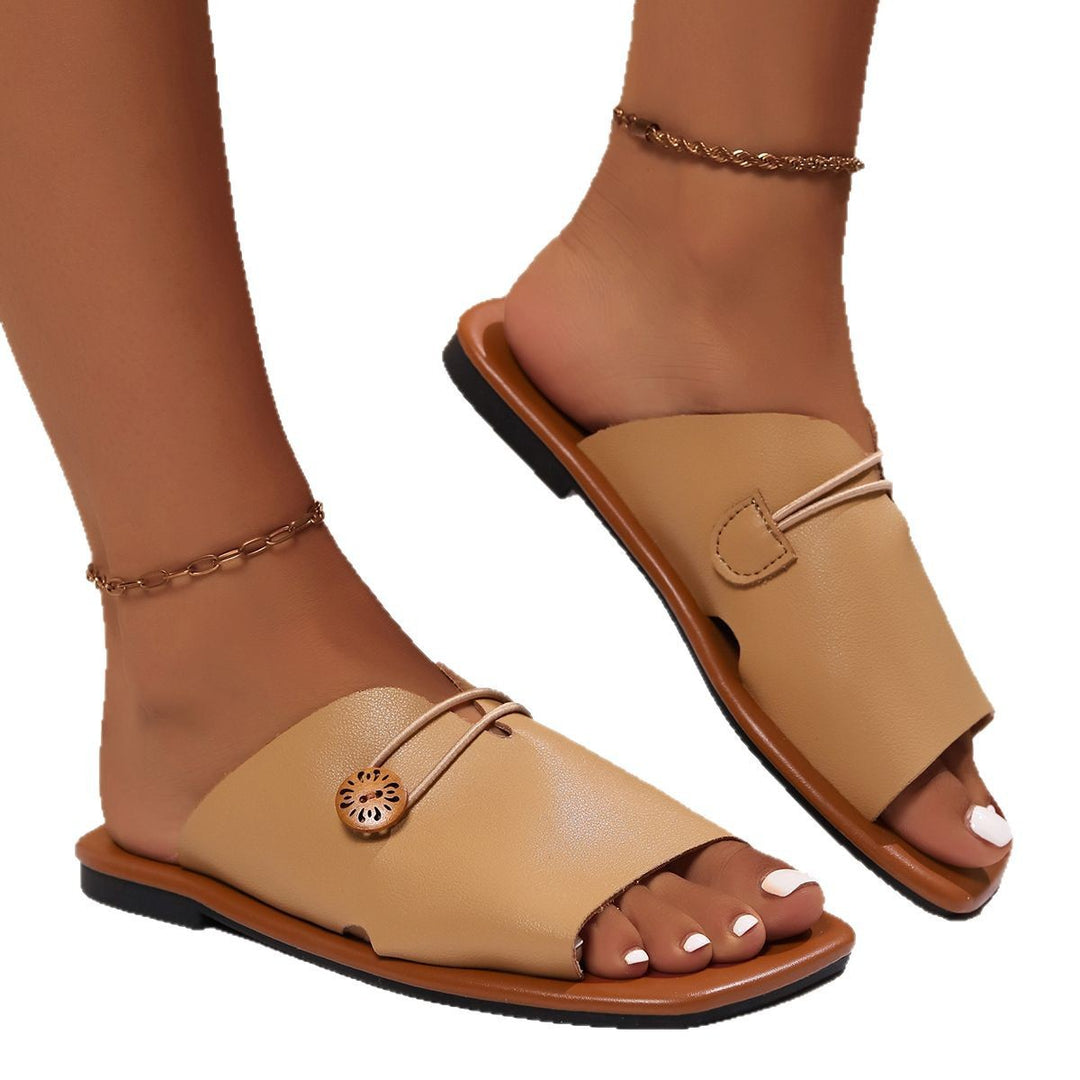 Damen offene Sandalen mit modischen Schliessen R&B
