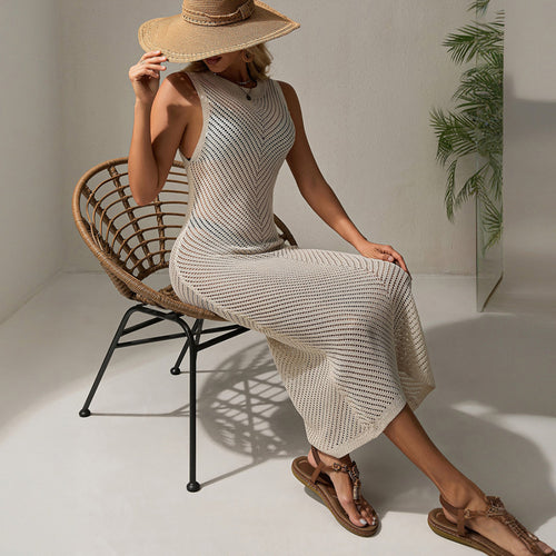 Damen Maxi-Häklekleid R&B