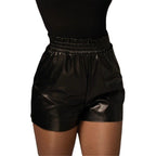 Damen Shorts mit elastischem Bund und schmalem Schnitt R&B