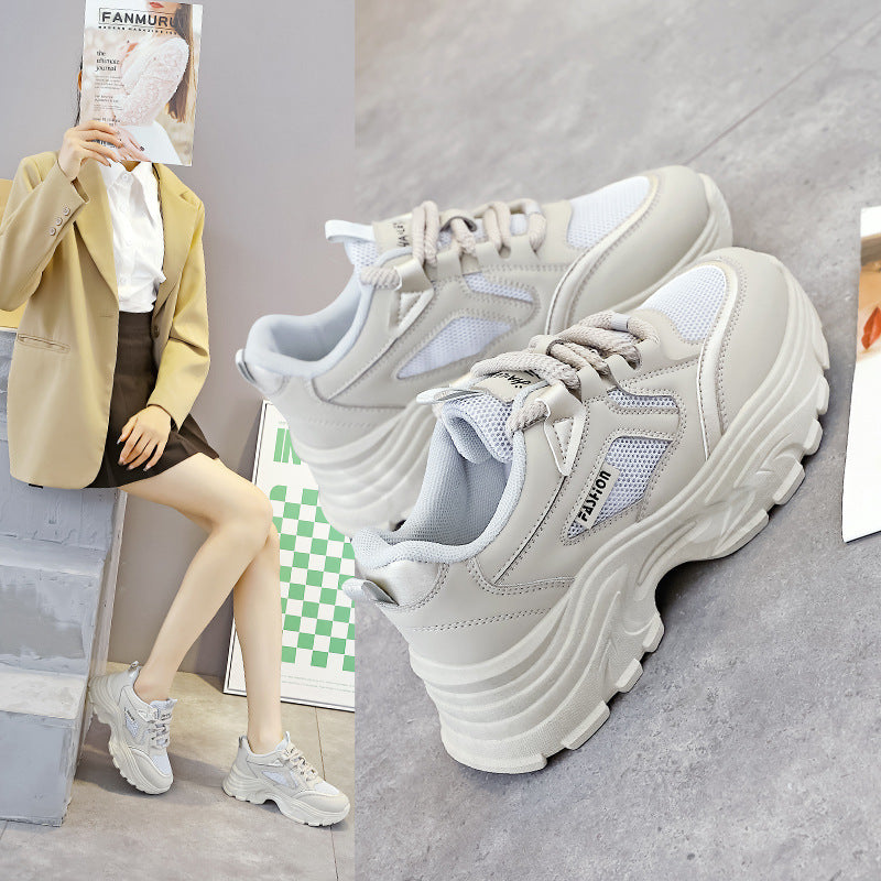 Damen Chunky Sneakers mit atmungsaktivem Mesh-Einsatz und dämpfender Sohle R&B