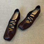 Damen Ballerinas mit modischem Schnür-Design und eleganter Passform R&B