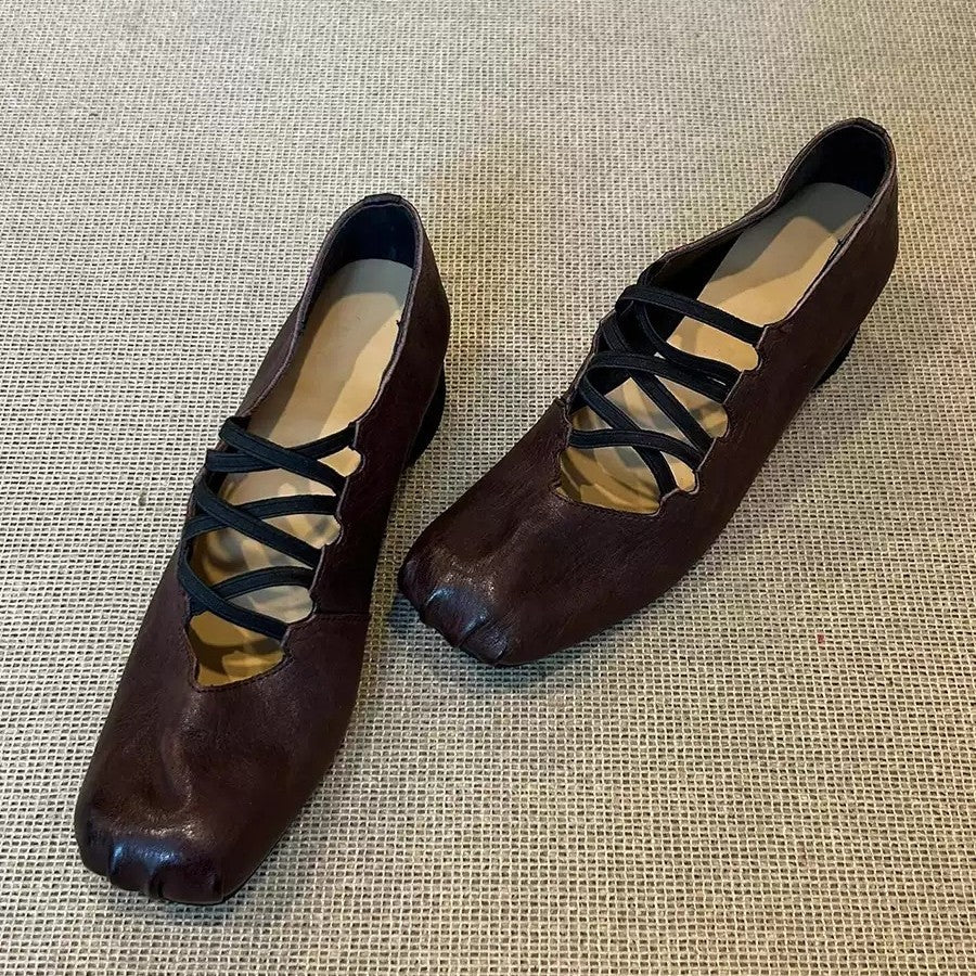 Damen Ballerinas mit modischem Schnür-Design und eleganter Passform R&B