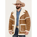 Herren Lammfelljacke mit breitem Revers