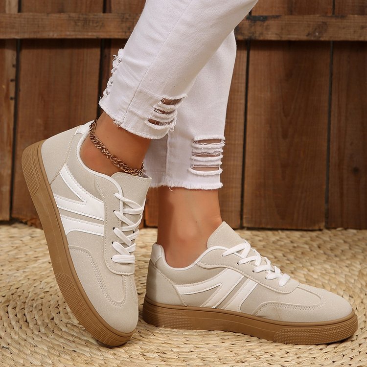 Damen Sportliche Freizeit Sneakers mit atmungsaktivem Obermaterial R&B