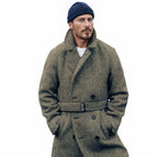 Herren eleganter Dufflecoat mit modernen Details und praktischen Taschen R&B