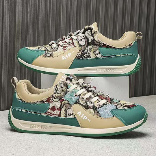 Damen Sportliche Sneakers mit modischem Motiv und gepolsterter Sohle R&B