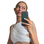 Damen Sportliches Crop-Top R&B