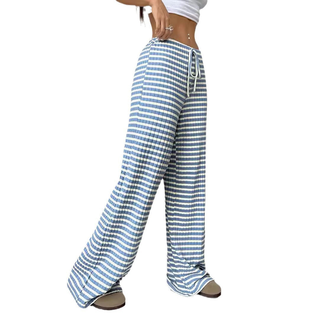 Damen komfortable Relaxhose mit weitem Schnitt und verstellbarem Kordelzug R&B