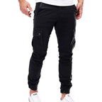Herren Cargo-Hose mit elastischen Bündchen und multifunktionalen Taschen