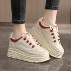 Damen Plattform Sneakers mit modischer Gummisohle und atmungsaktiver Oberkonstruktion R&B