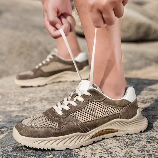 Herren Atmungsaktive Sport-Sneaker mit flexibler Gummisohle und robustem Obermaterial R&B