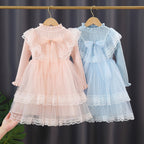 Mädchen Festliches Kleid mit Rüschenkragen und Tüllrock R&B