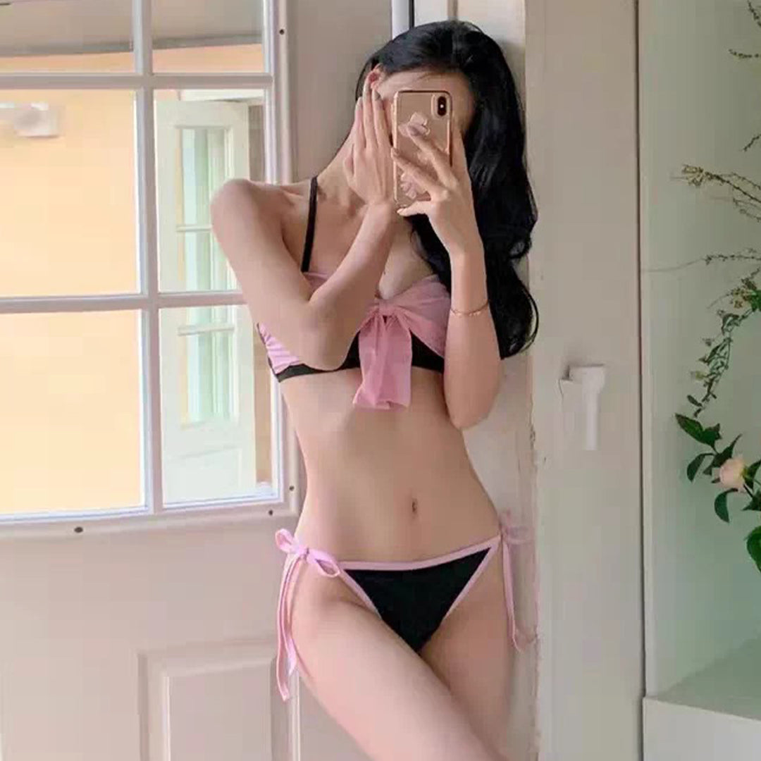 Damen Bikini-Set mit aufregendem Bindedetail und hohem Beinausschnitt R&B