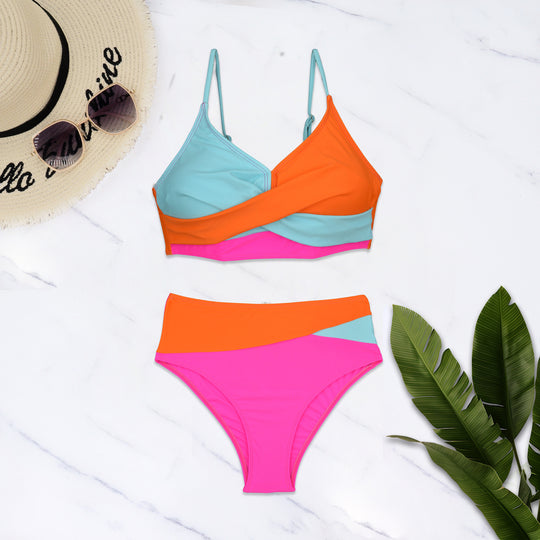 Damen Sportliches Zweiteiler Bikini-Set R&B
