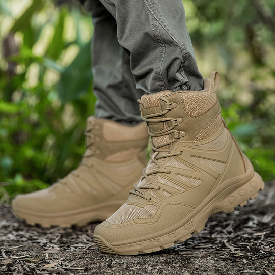 Herren Outdoor-Tactical Boots mit robuster Konstruktion und hohem Knöchelstütz R&B