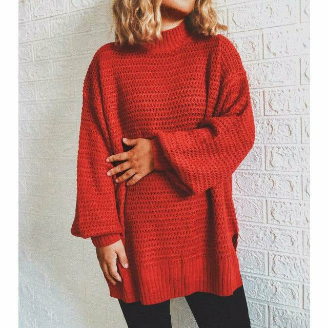 R&B | Fester Strickpullover mit Geripptem Muster