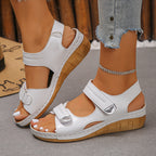 Damen Komfortable Riemensandalen mit verstellbaren Klettverschlüssen