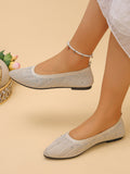 Damen Ballerinas mit funkelndem Glitzerdesign R&B