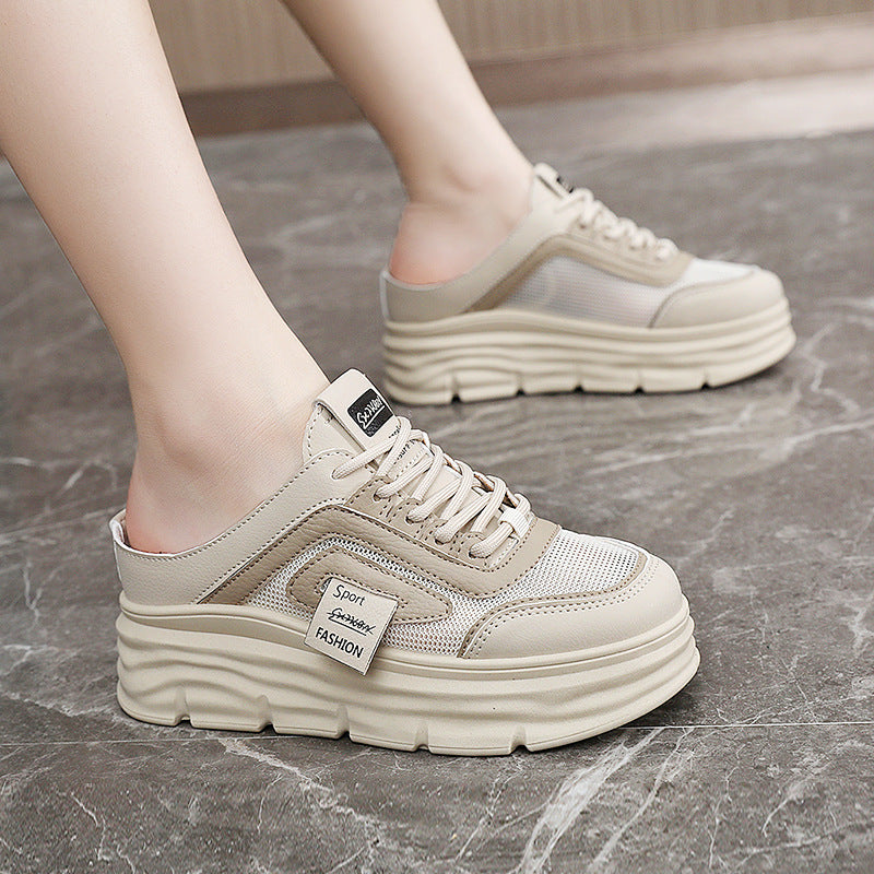 Damen Sportliche Sneakers mit hohem Plateau von R&B