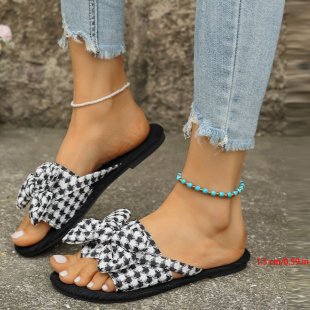 Damen modische Slides mit stilvollem Schleifen-Design R&B