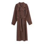 Damen Oversize Wintermantel mit elegantem Revers und praktischen Taschen R&B