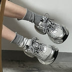Damen Sportliche Chunky Sneakers mit atmungsaktiver Mesh-Oberfläche und komfortabler Dämpfung R&B