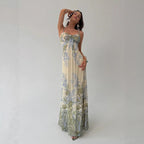 Damen Maxikleid mit floralem Design R&B