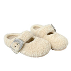 Damen Flauschige Hausschuhe mit modischem Schnallen-Design R&B