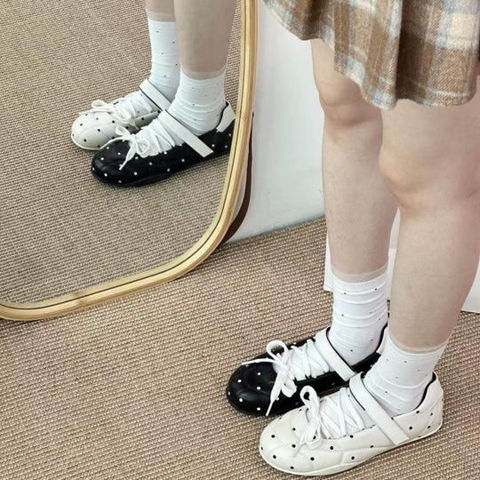 Damen Freizeit Sneakers mit punktemuster und flexiblem Obermaterial R&B
