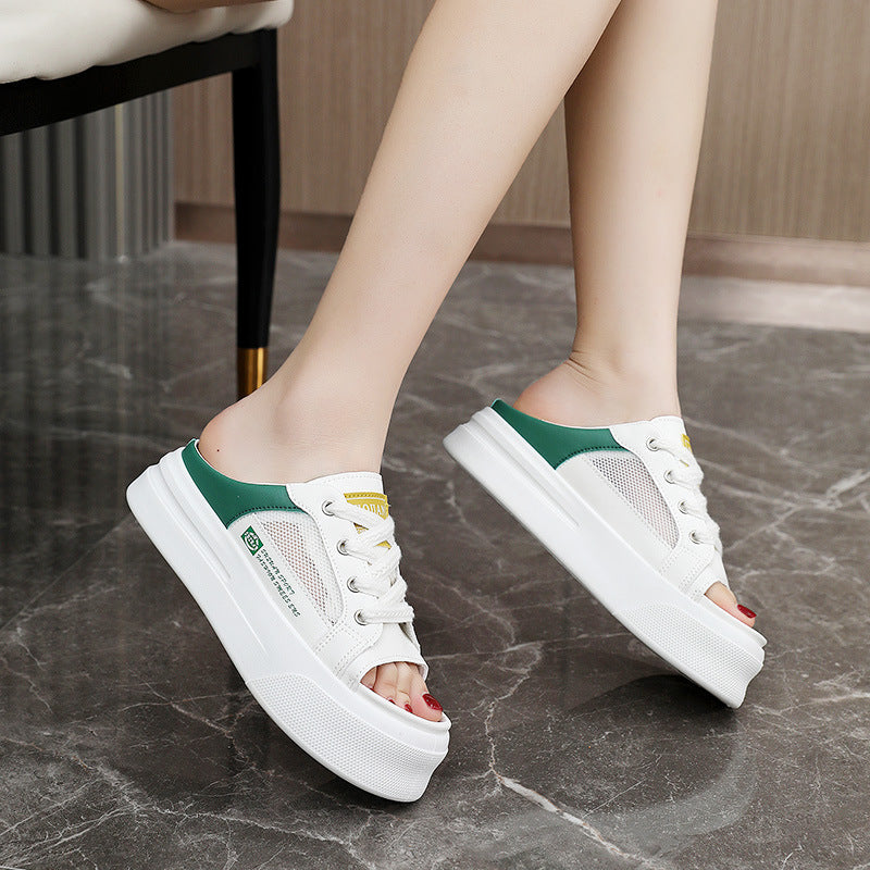 Damen Slip-On Sneaker mit atmungsaktiver Mesh-Oberfläche und sportlichem Design R&B