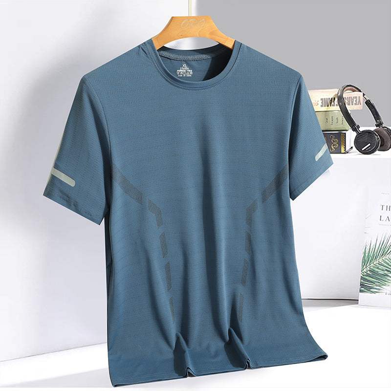Herren nan atmungsaktives Funktions-T-Shirt aus Mikrofasern mit Belüftungszonen R&B