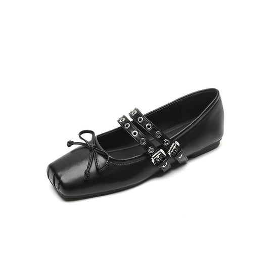 Damen Ballerinas mit modischen Schnallen und elegantem Schnitt R&B