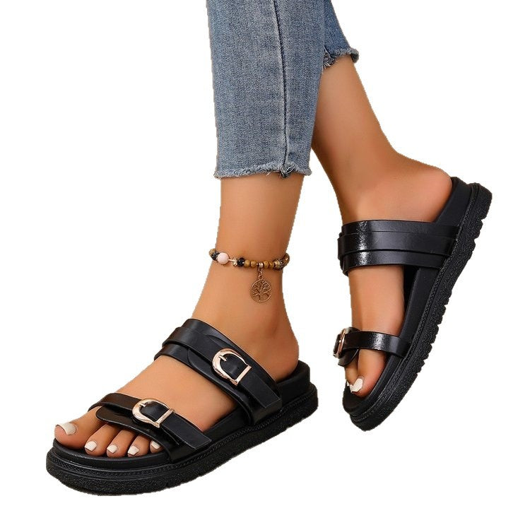 Damen Komfortable und modische Riemchensandalen R&B