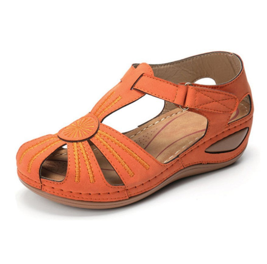 Damen Schnürsandalen mit offenem Zehenbereich und ergonomischer Sohle R&B