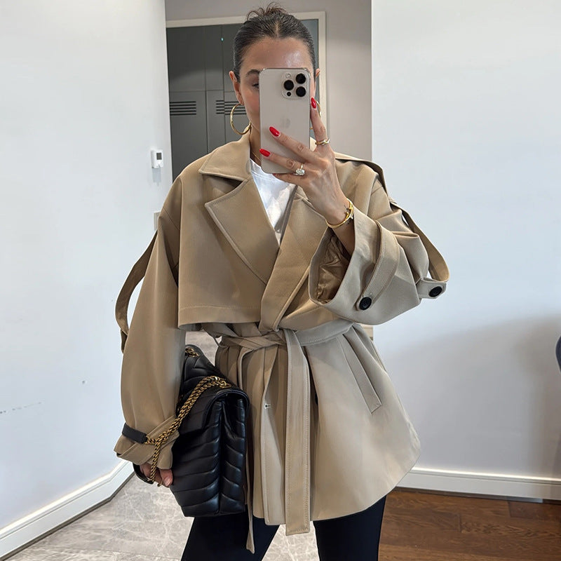 Damen Modischer Oversize-Trenchcoat R&B