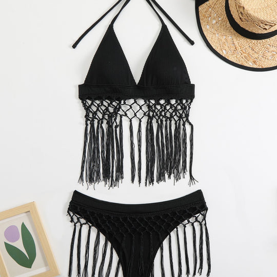 Damen Freizeitsommer-Bikini mit modischen Fransen R&B