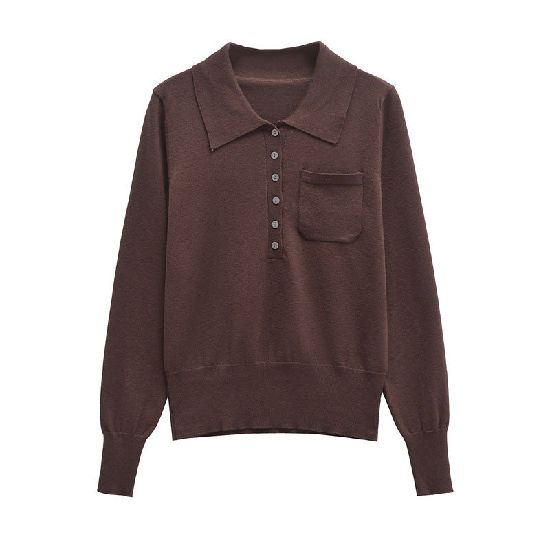 Damen Poloshirt mit Knopfleiste und Brusttasche R&B