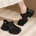 Damen Sportliche Komfort-Sneaker mit verstellbarem Riemen und dämpfender Sohle R&B