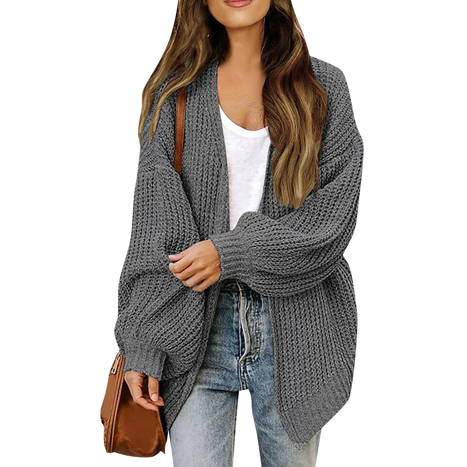 Damen Gemütlicher Strickcardigan mit Oversize-Schnitt R&B