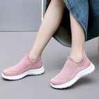 Damen Sportliche Slip-On Sneakers mit atmungsaktivem Obermaterial und weichem Fußbett R&B