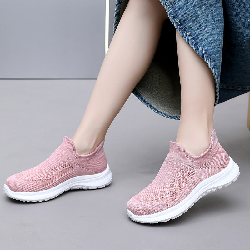 Damen Sportliche Slip-On Sneakers mit atmungsaktivem Obermaterial und weichem Fußbett R&B