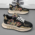 Damen Bequeme und modische Sneakers mit farbiger Stickerei R&B