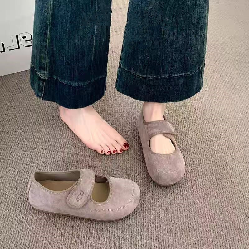 Damen Bequeme Mokassins mit verstellbarem Riemen und weichem Innenfutter R&B
