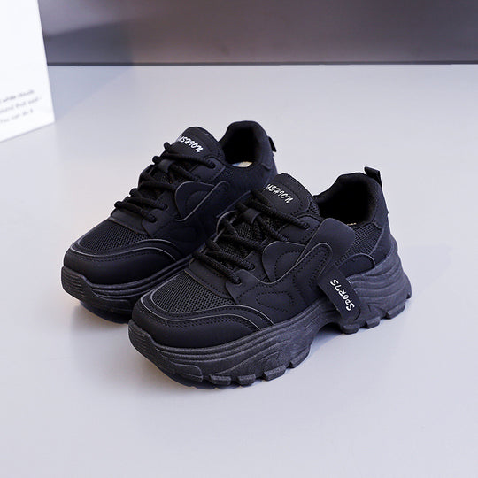 Damen Chunky Sneakers mit atmungsaktiver Mesh-Oberfläche und stoßdämpfender Sohle R&B