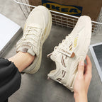 Damen sportliche Sneaker mit atmungsaktivem Netzmaterial und stabiler Dämpfung R&B