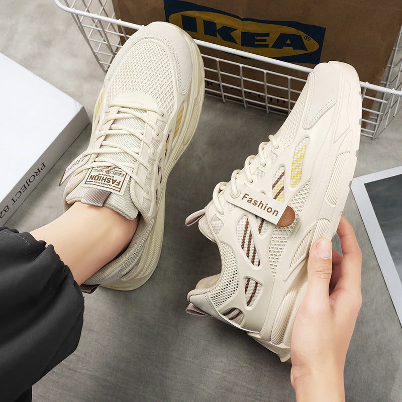 Damen sportliche Sneaker mit atmungsaktivem Netzmaterial und stabiler Dämpfung R&B