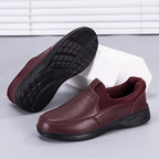 Damen Bequeme Leder Slip-On Sneakers R&B
