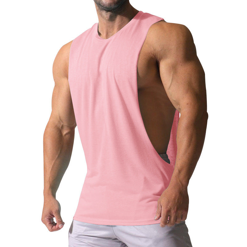 Herren Ärmelloses Sportshirt mit tiefem Rückenausschnitt und atmungsaktivem Material R&B